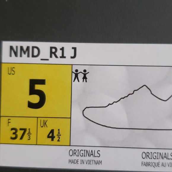 Rare Adidas NMD R1 Black/Yellow/Blue Sneakers NWT - Picture 16 of 16